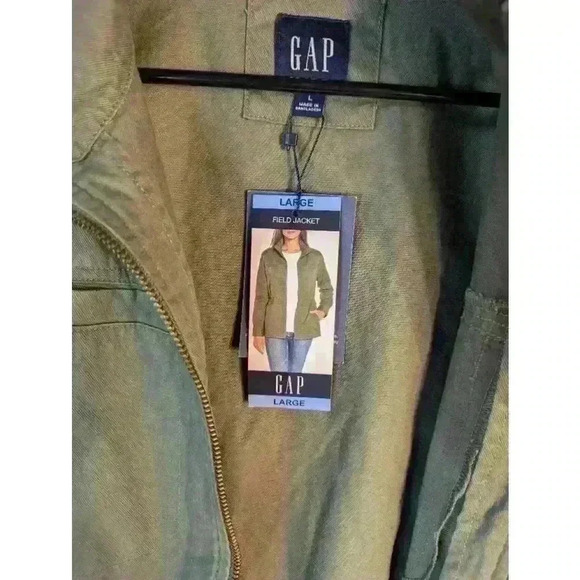 Gap Large Field Jacket army Green womens hiking outdoor - Picture 2 of 10